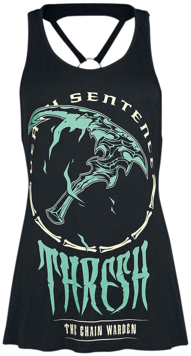 Top Gaming de League of Legends - Arcane - Thresh - S à XXL - pour Femme - noir - League Of Legends