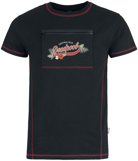 T-Shirt Manches courtes Disney de Deadpool - L - pour Homme - noir - Deadpool