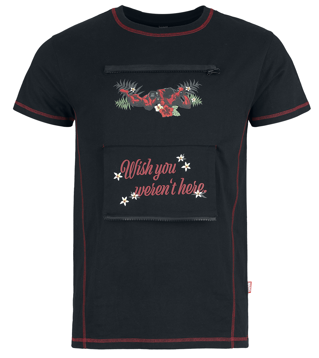 T-Shirt Manches courtes Disney de Deadpool - L - pour Homme - noir - Deadpool - View 2