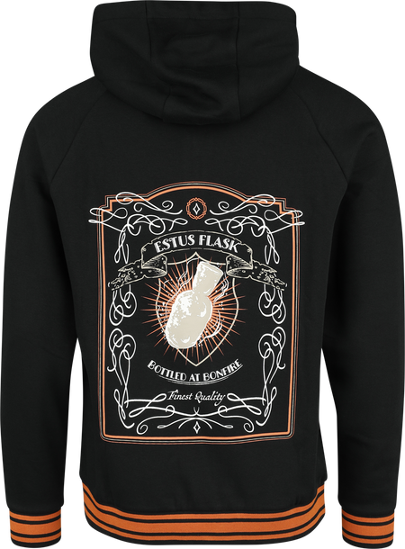 Sweat-shirt zippé à capuche Gaming de Dark Souls - Estus - S à M - pour Homme - noir - Dark Souls - View 2