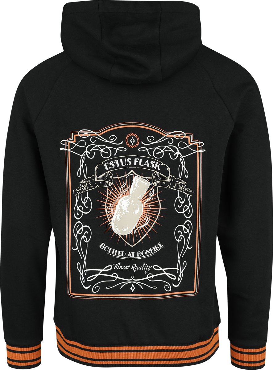 Sweat-shirt zippé à capuche Gaming de Dark Souls - Estus - S à M - pour Homme - noir - Dark Souls - View 2
