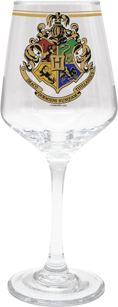 Verre à vin  de Harry Potter - Emblème Poudlard - pour Indifférent - transparent - Harry Potter