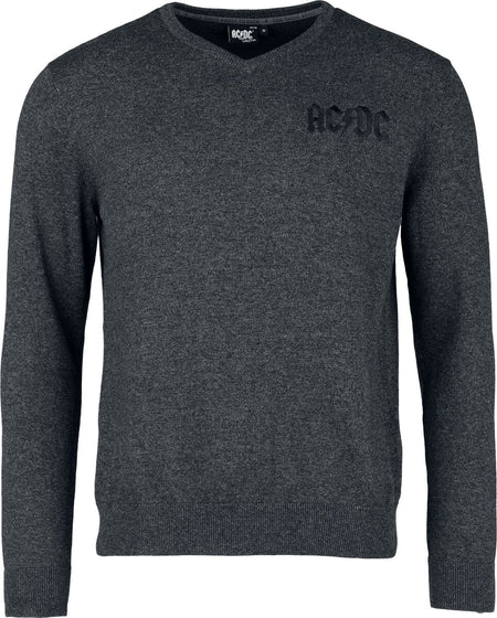 Pull tricoté  de AC/DC - EMP Signature Collection - M à 3XL - pour Homme - noir/gris - AC/DC