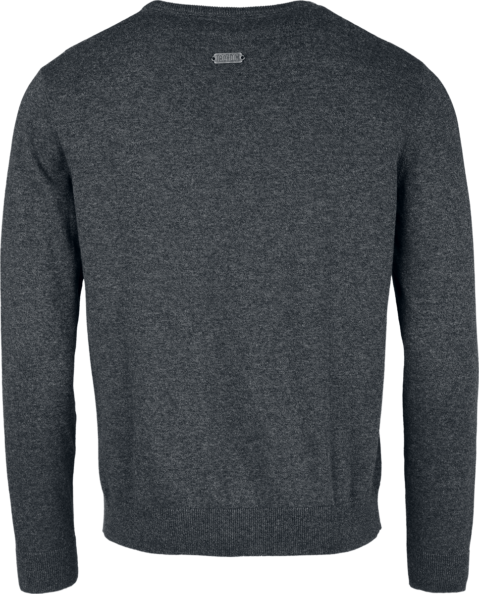 Pull tricoté  de AC/DC - EMP Signature Collection - M à 3XL - pour Homme - noir/gris - AC/DC - View 2