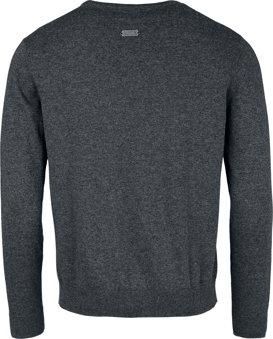 Pull tricoté  de AC/DC - EMP Signature Collection - M à 3XL - pour Homme - noir/gris - AC/DC - View 2