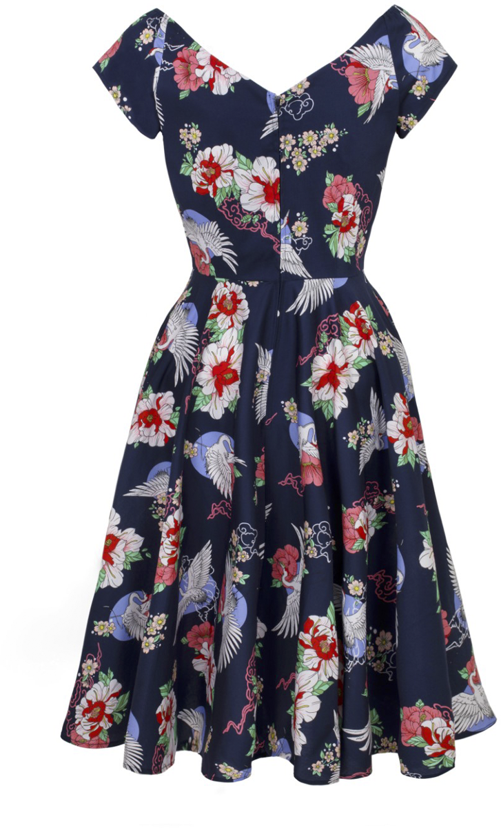 Robe mi-longue Rockabilly de Hell Bunny - Misa Midi Dress - XS à 4XL - pour Femme - multicolore - hell bunny - View 2