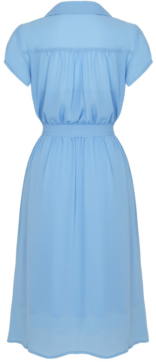 Robe mi-longue  de Hell Bunny - Pearl Dress - XS à 3XL - pour Femme - bleu - hell bunny - View 2