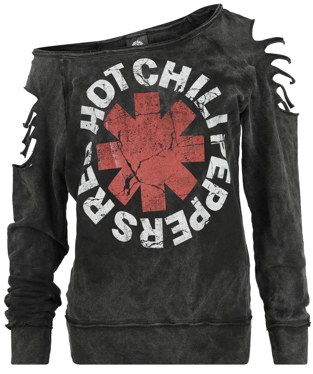 Sweat-shirt  de Red Hot Chili Peppers - Crest - S à M - pour Femme - gris foncé - Red Hot Chili Peppers