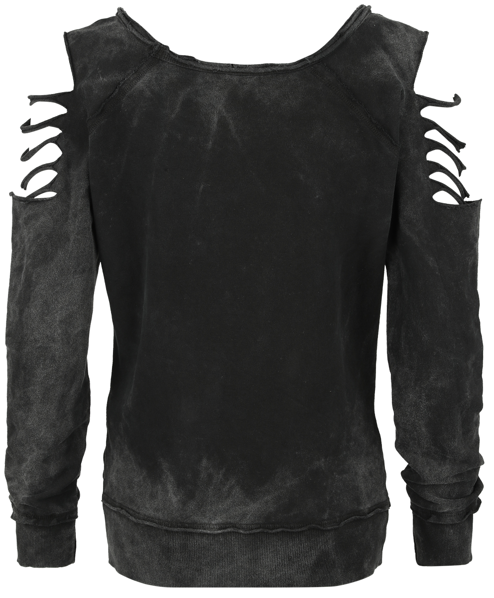 Sweat-shirt  de Red Hot Chili Peppers - Crest - S à M - pour Femme - gris foncé - Red Hot Chili Peppers - View 2