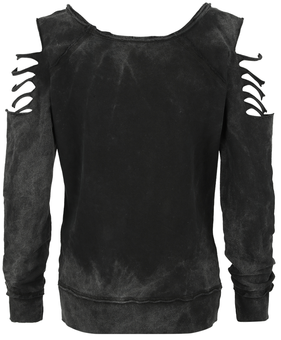 Sweat-shirt  de Red Hot Chili Peppers - Crest - S à M - pour Femme - gris foncé - Red Hot Chili Peppers - View 2