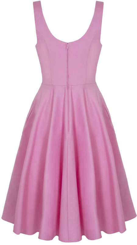 Robe mi-longue Rockabilly de Hell Bunny - Heidi Dress Pink - XS à 4XL - pour Femme - rose - hell bunny - View 2
