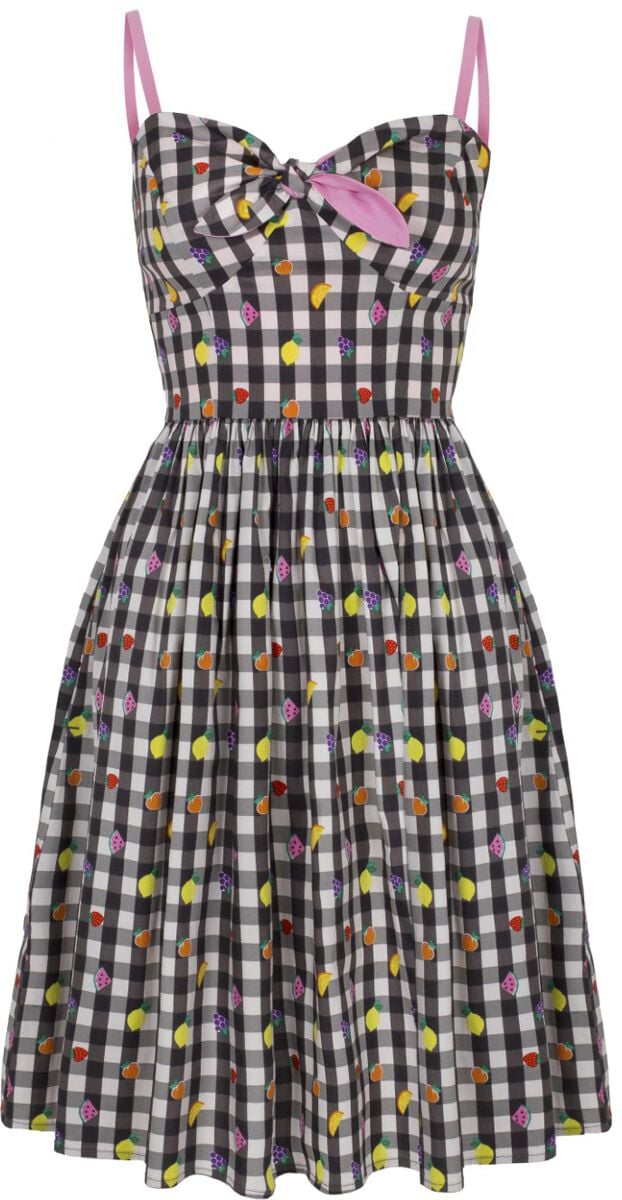 Robe mi-longue Rockabilly de Hell Bunny - Fruitylou Dress - XS à L - pour Femme - multicolore - hell bunny