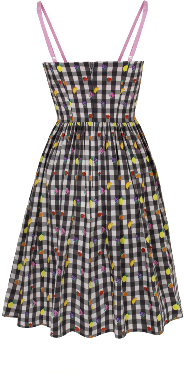 Robe mi-longue Rockabilly de Hell Bunny - Fruitylou Dress - XS à L - pour Femme - multicolore - hell bunny - View 2