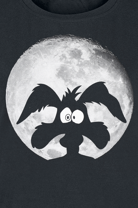 T-Shirt Manches courtes  de Looney Tunes - Coyote - Moonlight - S à XXL - pour Femme - noir - Looney Tunes - View 2