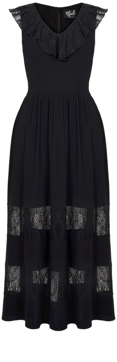 Robe longue  de Hell Bunny - Mortem Maxi Dress - XS à 4XL - pour Femme - noir - hell bunny
