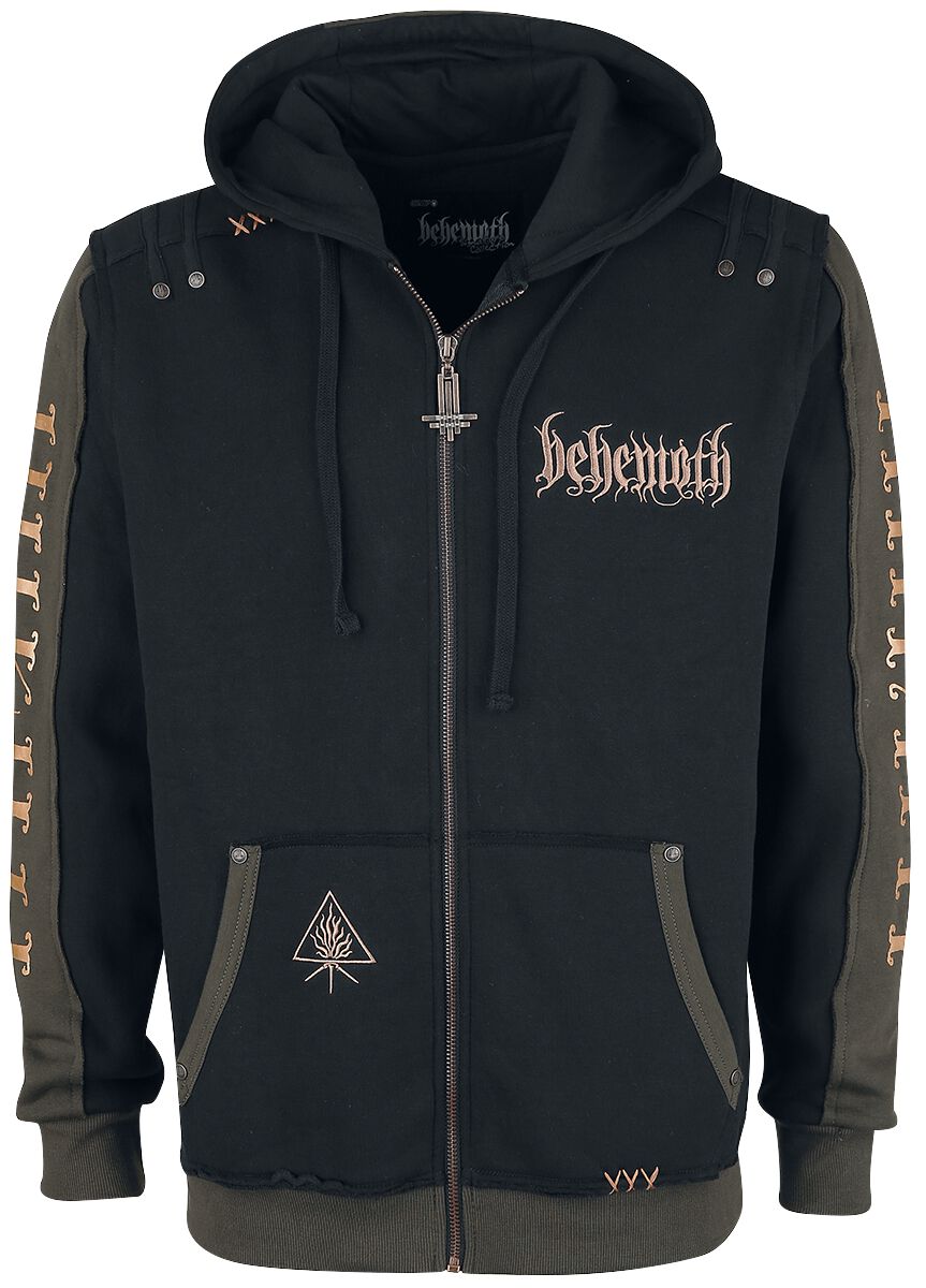 Sweat-shirt zippé à capuche  de Behemoth - EMP Signature Collection - M à 3XL - pour Homme - noir - Behemoth