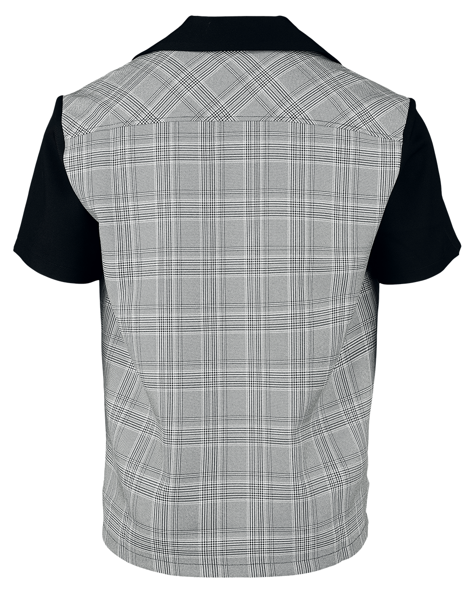 Chemise manches courtes Rockabilly de Chet Rock - Arlo Shirt - S à 4XL - pour Homme - noir/blanc - Chet Rock - View 2