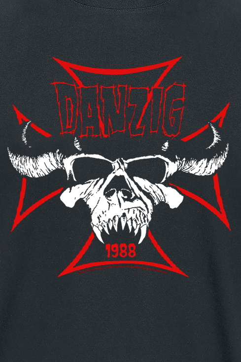 T-Shirt Manches courtes  de Danzig - Cross Skull - S à 4XL - pour Homme - noir - Danzig - View 2