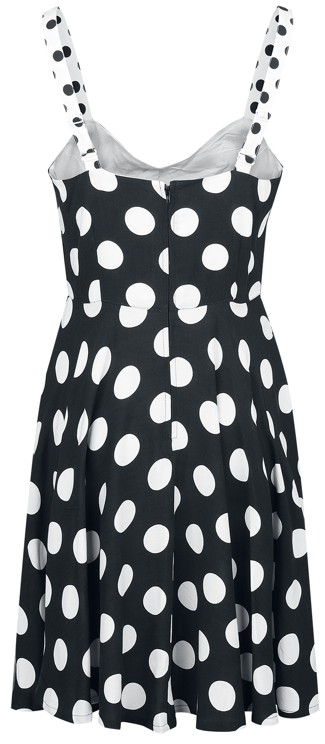 Robe mi-longue  de Hell Bunny - Dolores Dress - XS à M - pour Femme - noir/blanc - hell bunny - View 2