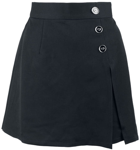 Short Gothic de Hell Bunny - Cooper Skorts - S - pour Femme - noir - hell bunny