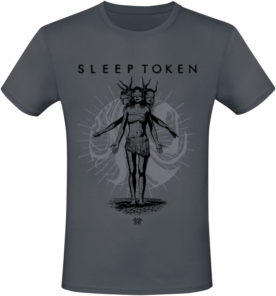 T-Shirt Manches courtes  de Sleep Token - Rain Ecru - S à 3XL - pour Homme - gris foncé - Sleep Token