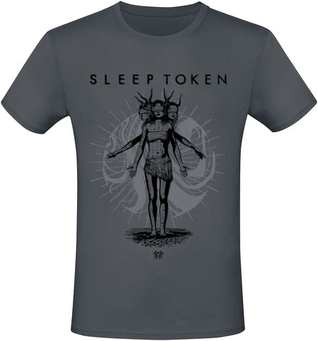 T-Shirt Manches courtes  de Sleep Token - Rain Ecru - S à 3XL - pour Homme - gris foncé - Sleep Token