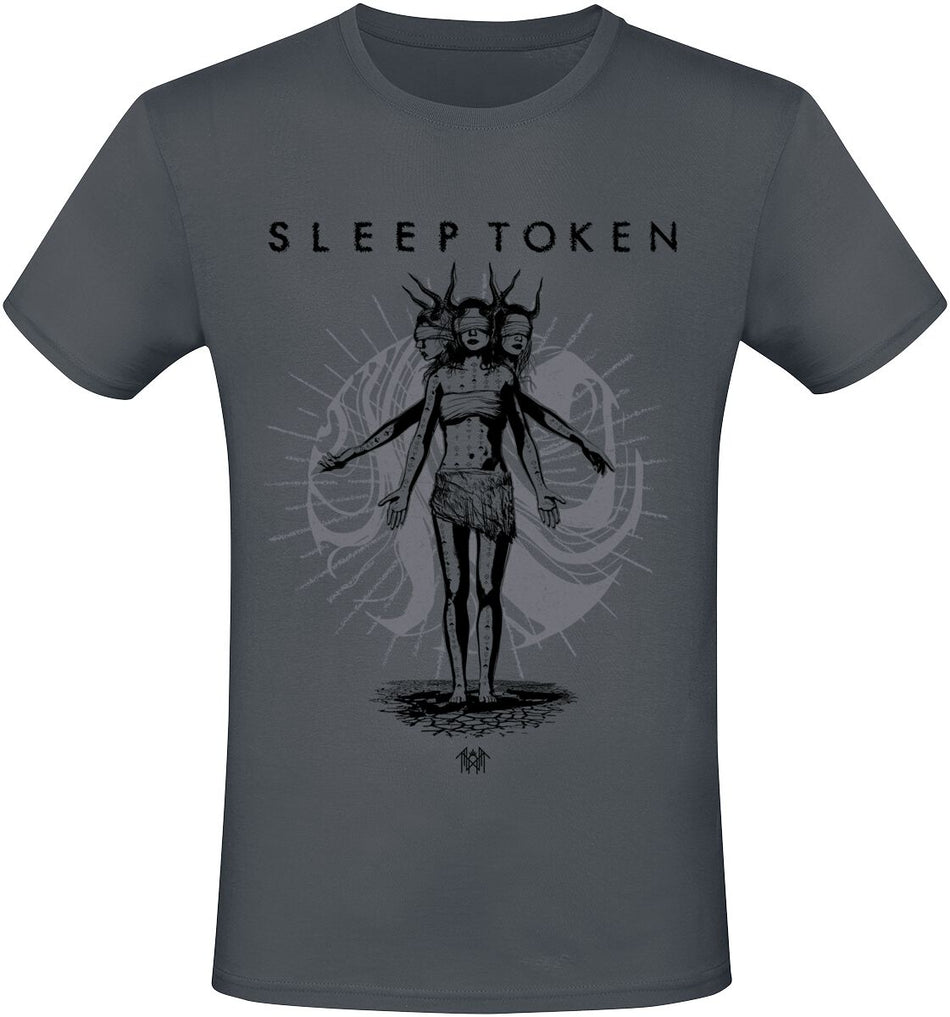 T-Shirt Manches courtes  de Sleep Token - Rain Ecru - S à 3XL - pour Homme - gris foncé - Sleep Token