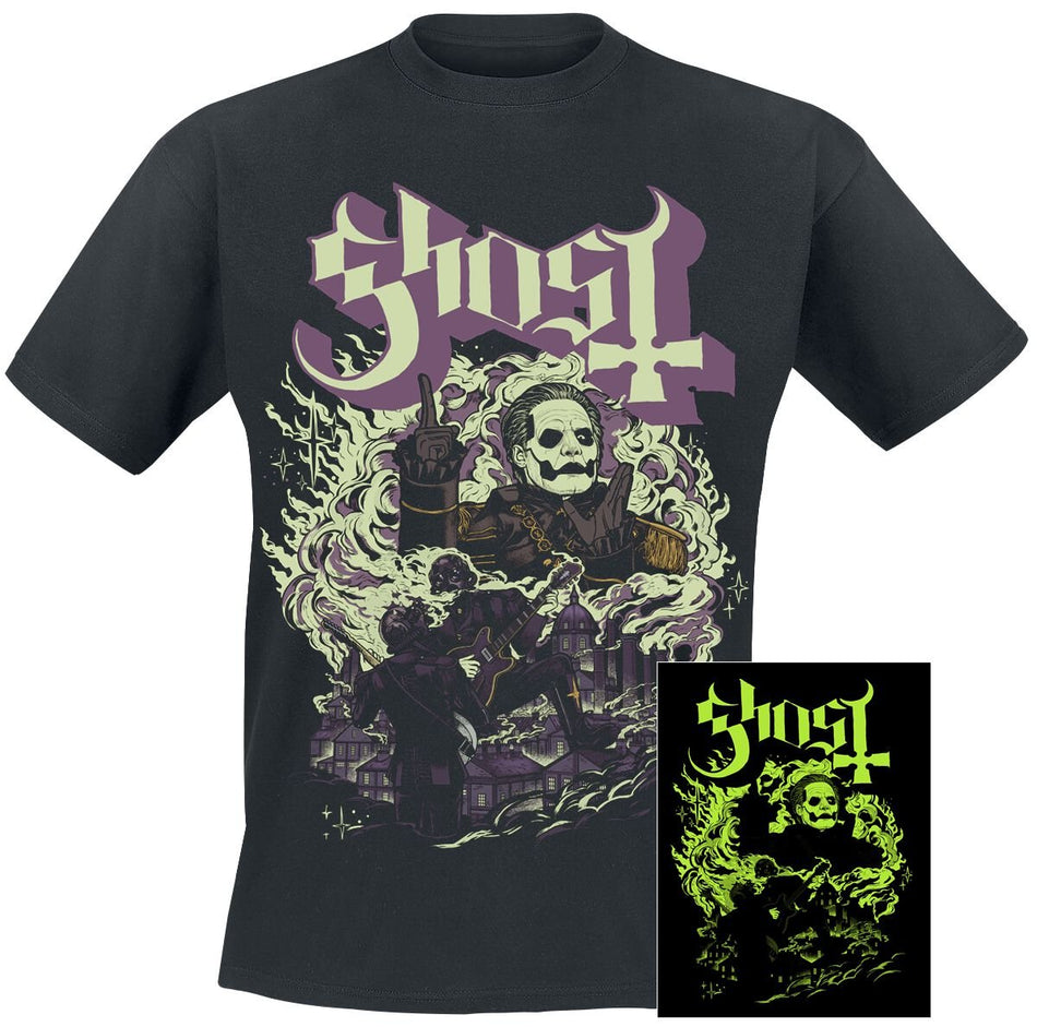T-Shirt Manches courtes  de Ghost - FOG YK - GITD - S à 4XL - pour Homme - noir - Ghost