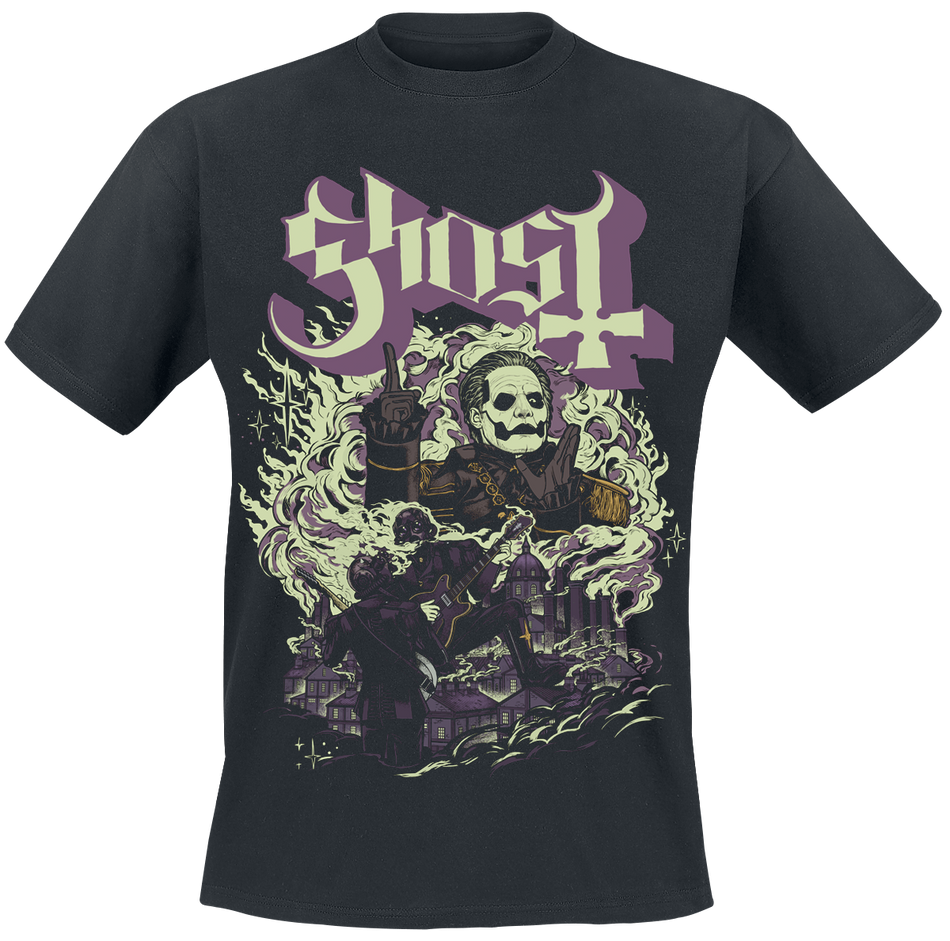 T-Shirt Manches courtes  de Ghost - FOG YK - GITD - S à 4XL - pour Homme - noir - Ghost - View 2