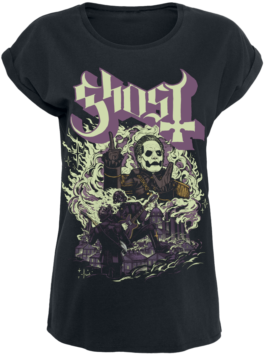 T-Shirt Manches courtes  de Ghost - FOG YK - GITD - S à 5XL - pour Femme - noir - Ghost - View 2
