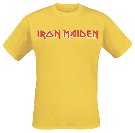 T-Shirt Manches courtes  de Iron Maiden - Logo - S à 4XL - pour Homme - jaune - Iron Maiden