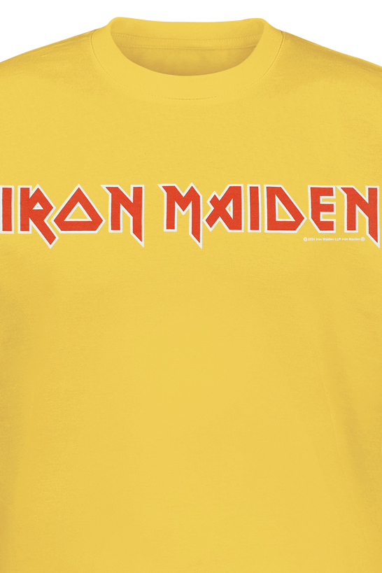 T-Shirt Manches courtes  de Iron Maiden - Logo - S à 4XL - pour Homme - jaune - Iron Maiden - View 2