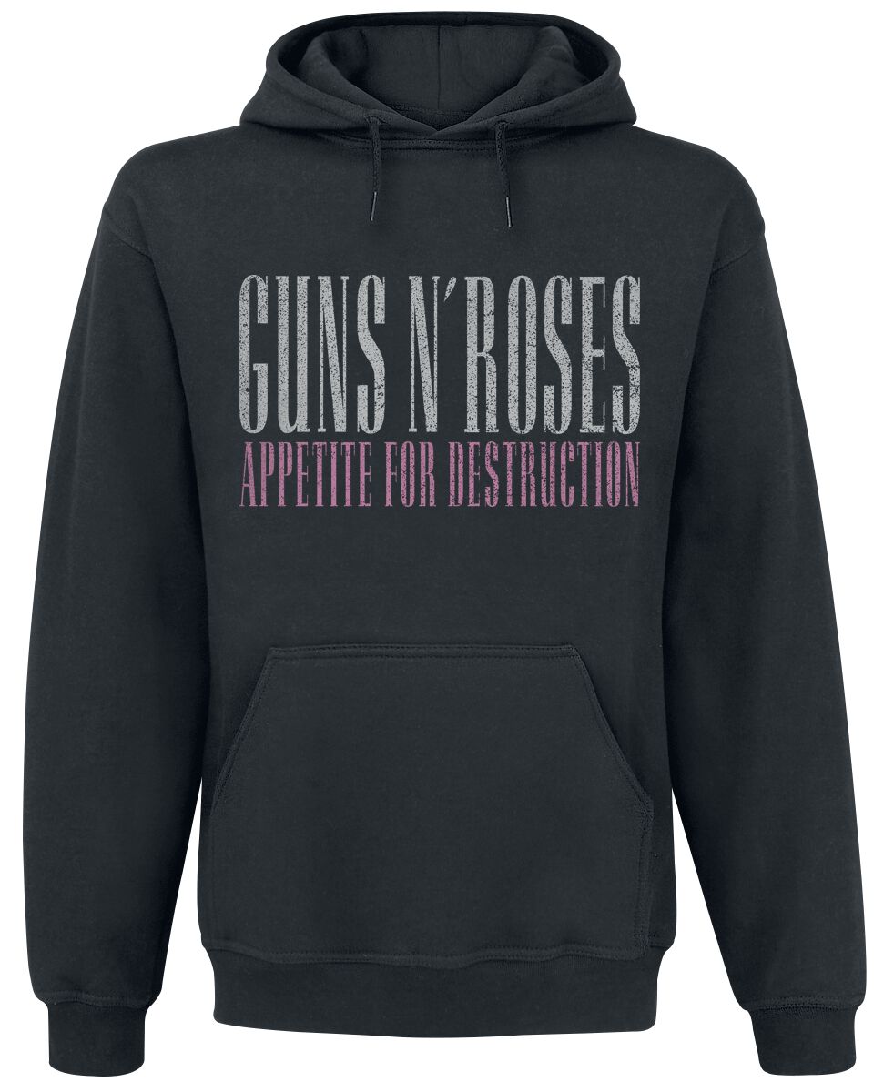 Sweat-shirt à capuche  de Guns N' Roses - Appetite Skull - L à XXL - pour Homme - noir - Guns N' Roses