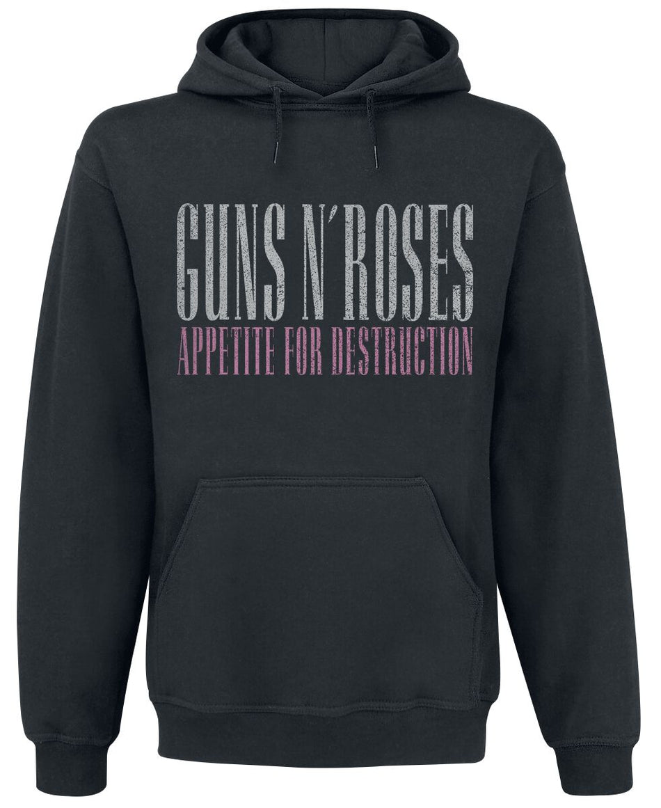 Sweat-shirt à capuche  de Guns N' Roses - Appetite Skull - L à XXL - pour Homme - noir - Guns N' Roses