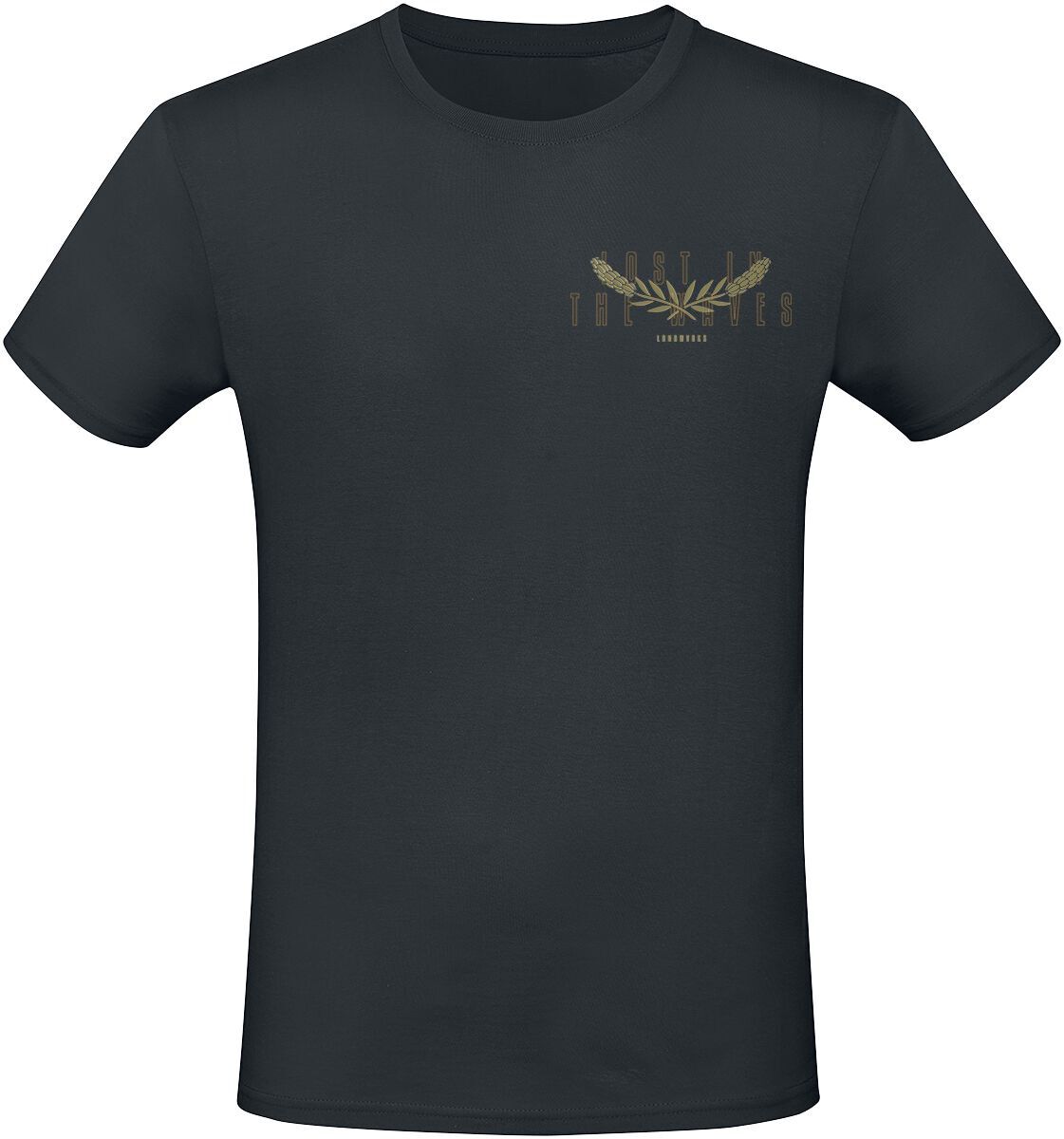 T-Shirt Manches courtes  de Landmvrks - Cicada - S à XXL - pour Homme - noir - Landmvrks