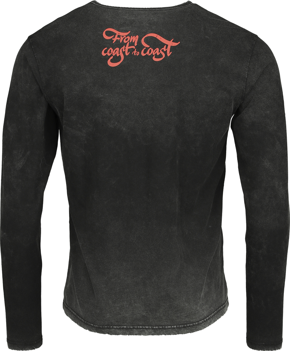 T-shirt manches longues  de Rock Rebel by EMP - Rock Rebel X Route 66 - Longsleeve - S à XXL - pour Homme - noir - Rock Rebel by EMP - View 2
