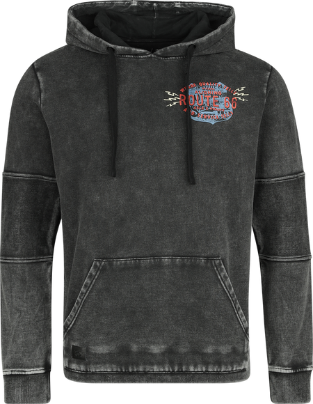 Sweat-shirt à capuche  de Rock Rebel by EMP - Rock Rebel X Route 66 - Hoody - S à XL - pour Homme - noir - Rock Rebel by EMP - View 2