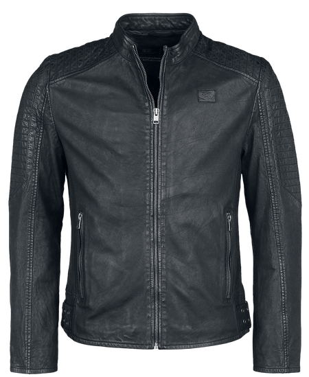 Veste en cuir  de Rock Rebel by EMP - Rock Rebel X Route 66 - Leather Jacket - S à XXL - pour Homme - noir - Rock Rebel by EMP - View 2