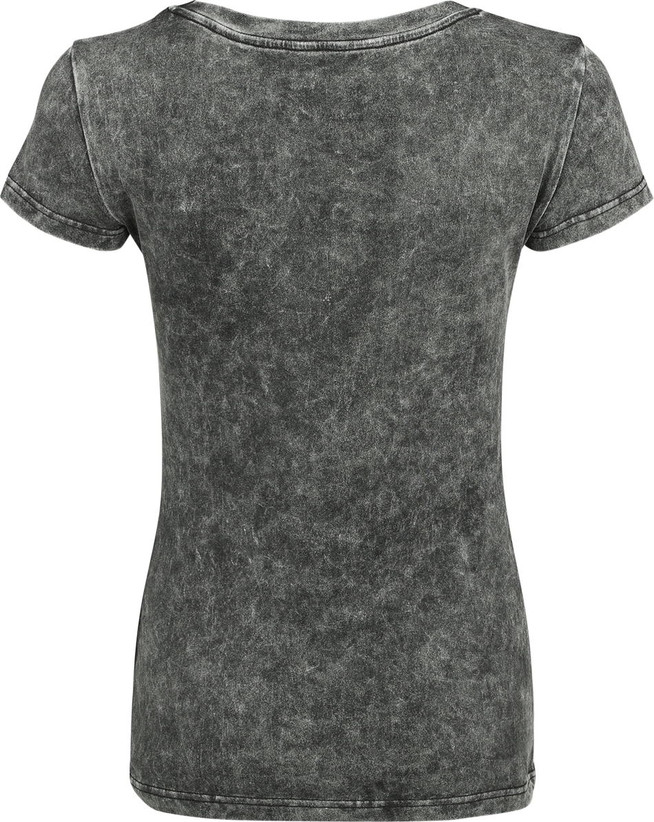 T-Shirt Manches courtes  de Rock Rebel by EMP - Rock Rebel X Route 66 - T-Shirt - S à XXL - pour Femme - noir - Rock Rebel by EMP - View 2