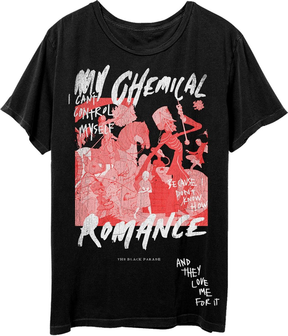 T-Shirt Manches courtes  de My Chemical Romance - Control - S à XXL - pour Homme - noir - My Chemical Romance