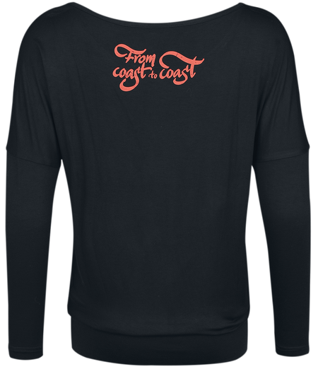 T-shirt manches longues  de Rock Rebel by EMP - Rock Rebel X Route 66 - Longsleeve - S à XXL - pour Femme - noir - Rock Rebel by EMP - View 2