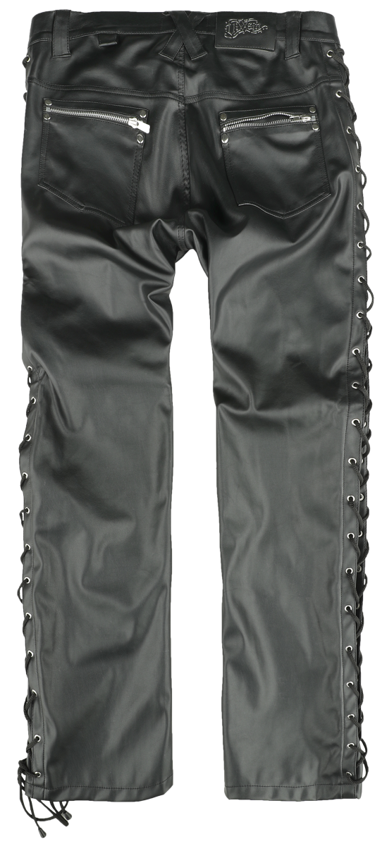 Pantalon imitation cuir Gothic de Vixxsin - Pantalon Maximus - W30L32 à W38L34 - pour Homme - noir - Vixxsin - View 2