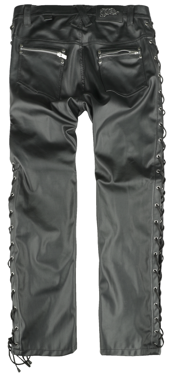 Pantalon imitation cuir Gothic de Vixxsin - Pantalon Maximus - W30L32 à W38L34 - pour Homme - noir - Vixxsin - View 2
