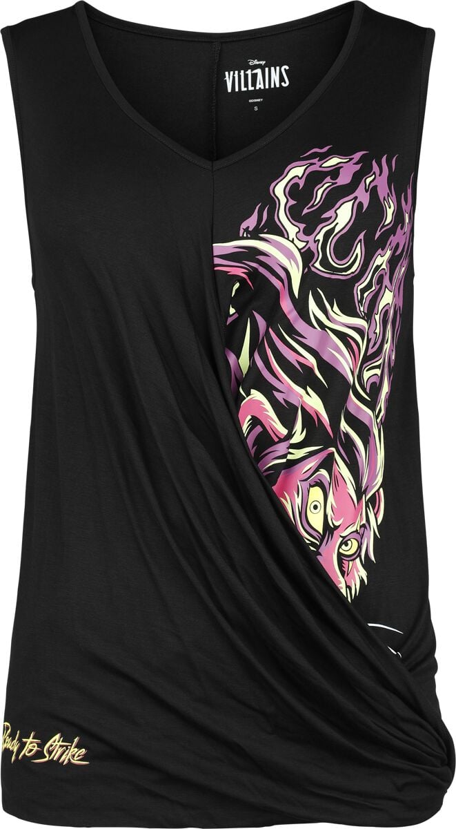 Débardeur Disney de Le Roi Lion - Disney Villains: Scar - S à L - pour Femme - noir - Le Roi Lion