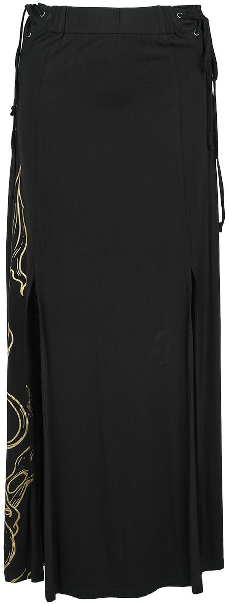 Jupe longue  de Game Of Thrones - Maison Targaryen - S - pour Femme - noir - Game Of Thrones