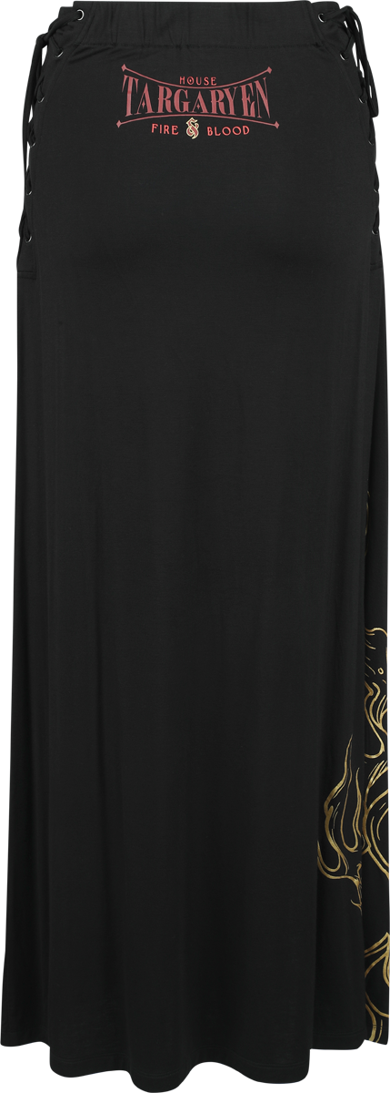 Jupe longue  de Game Of Thrones - Maison Targaryen - S - pour Femme - noir - Game Of Thrones - View 2