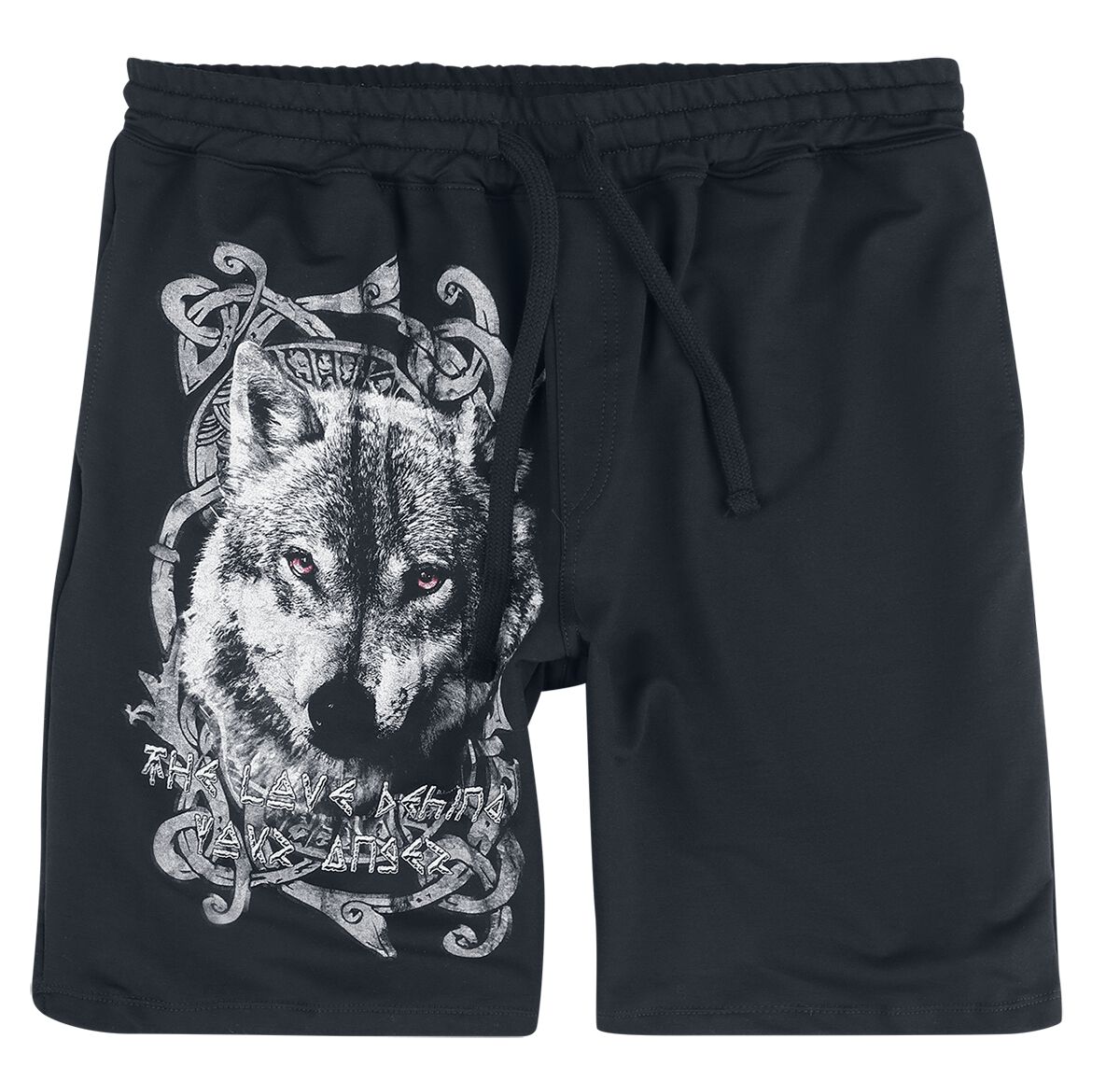 Short  de Outer Vision - Rune Wolf - S à L - pour Homme - noir - Outer Vision