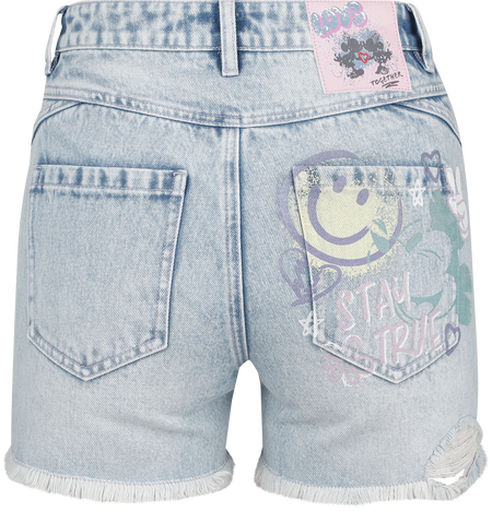 Short Disney de Mickey & Minnie Mouse - Stay True - 29 - pour Femme - jean délavé - Mickey & Minnie Mouse - View 2