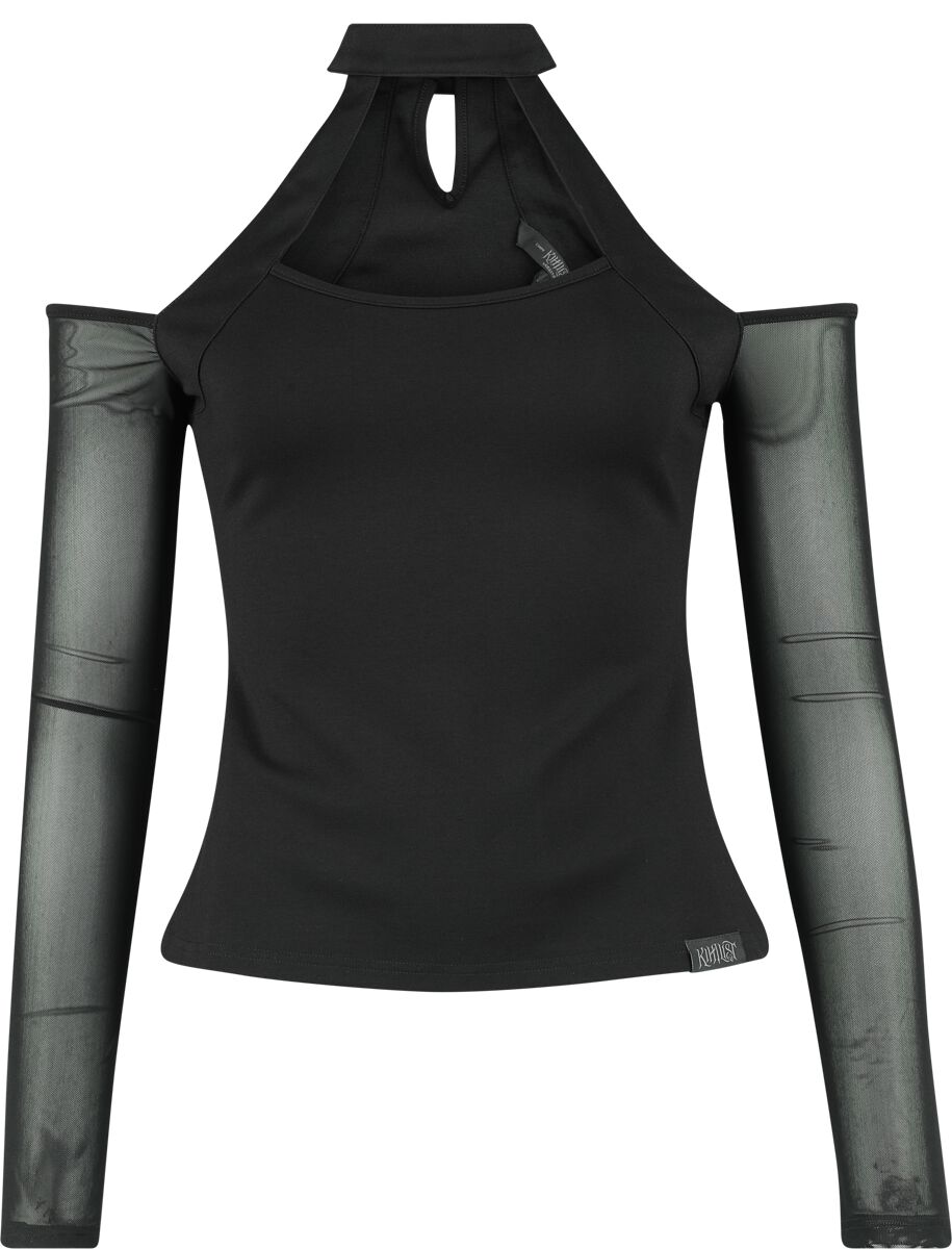 T-shirt manches longues Gothic de KIHILIST by KILLSTAR - Only Consolation Long Sleeve Top - XS à 4XL - pour Femme - noir - KIHILIST by KILLSTAR
