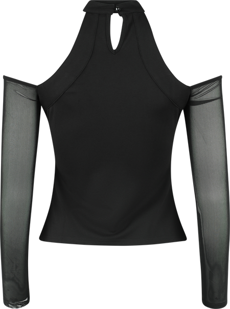 T-shirt manches longues Gothic de KIHILIST by KILLSTAR - Only Consolation Long Sleeve Top - XS à 4XL - pour Femme - noir - KIHILIST by KILLSTAR - View 2